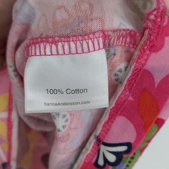 hanna Andersson Girl's Dress Size 140 Size 10 Pink Floral Paisley Long Sleeve - Picture 8 of 12